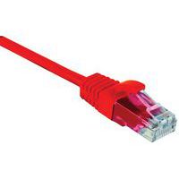 Cordon RJ45 catégorie 5e U/UTP snagless rouge - 10 m