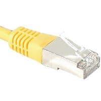 Cordon RJ45 catégorie 6 S/FTP jaune - 1,5 m