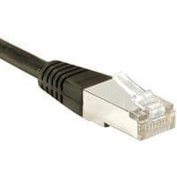 Cordon RJ45 catégorie 6 S/FTP noir - 1 m