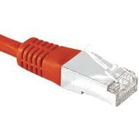 Cordon RJ45 catégorie 6 S/FTP rouge - 0,15 m