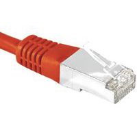 Cordon RJ45 catégorie 6 S/FTP rouge - 0,3 m