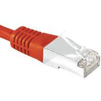 Cordon RJ45 catégorie 6 S/FTP rouge - 3 m