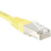 Cordon RJ45 Budget catégorie 5e F/UTP jaune - 20 m