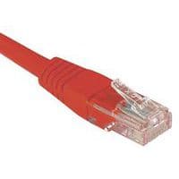 Cordon RJ45 Budget catégorie 5e U/UTP rouge - 3 m