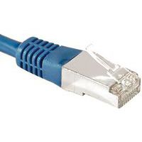 Cordon RJ45 catégorie 6A F/UTP bleu - 1 m