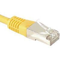 Cordon RJ45 catégorie 6A F/UTP jaune - 1,5 m