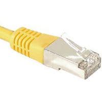 Cordon RJ45 catégorie 6A F/UTP jaune - 2 m