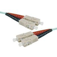 Draadbrug Duplex OM4 SC-UPC/SC-UPC aqua 5 m