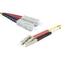 Draadbrug optisch Duplex 2 mm OM2 SC-UPC/LC-UPC oranje 10 m