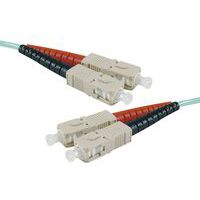 Draadbrug optisch Duplex 2 mm OM3 SC-UPC/SC-UPC aqua 5 m