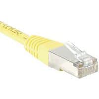 Cordon RJ45 catégorie 5e F/UTP jaune - 0,3 m