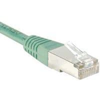 Cordon RJ45 catégorie 5e F/UTP vert - 0,15 m