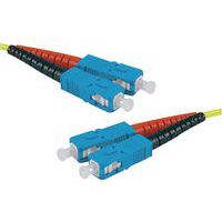 Draadbrug Duplex 2 mm OS2 SC-UPC/SC UPC geel 1 m