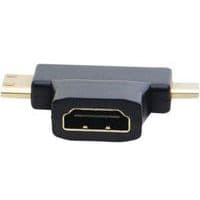 Adaptateur mini et micro hdmi male vers hdmi femelle