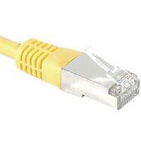 Cordon RJ45 catégorie 6 S/FTP jaune - 20 m