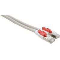 Netwerkkabel RJ45 CAT 6 S/FTP met vergrendeling grijs 0.5 M