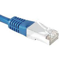 Cordon RJ45 catégorie 6A S/FTP bleu - 10 m