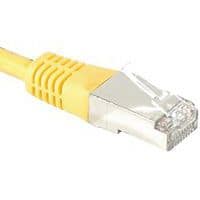 Cordon RJ45 catégorie 6A S/FTP jaune - 2 m