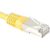 Cordon RJ45 catégorie 6A S/FTP jaune - 3 m