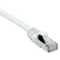 Cordon RJ45 catégorie 6A S/FTP LSOH snagless blanc - 0,15 m