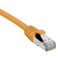 Cordon RJ45 catégorie 6A S/FTP LSOH snagless orange - 0,15 m