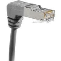 Netwerkkabel RJ45 CAT 6 S/FTP gebogen grijs 0.3 m