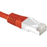 Cordon RJ45 catégorie 6A S/FTP rouge - 20 m