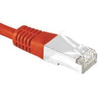 Cordon RJ45 catégorie 6A S/FTP rouge - 25 m