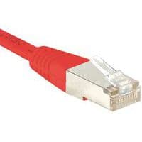 Cordon RJ45 croisé catégorie 6 S/FTP rouge - 0,5 m