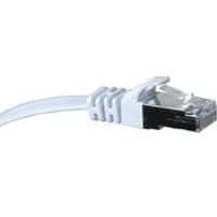 Netwerkkabel RJ45 plat CAT 6 U/FTP SNG wit 1 m