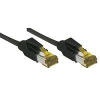 Netwerksnoer RJ45 op Kabel CAT 7 S/FTP LSOH SNG zwart 0.3 m