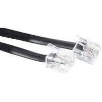 Telefoonkabel rj11m/m 10 mtr. zwart