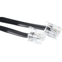 Telefoonkabel rj11m/m 2 mtr. zwart