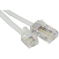 Telefoonsnoer RJ11 naar RJ45 wit - 7 m