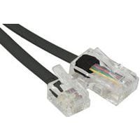 Cordon téléphonique RJ11 vers RJ45 Noir - 15.00M