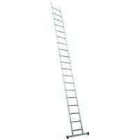 Enkelvoudige aluminium ladder Prima - 11 tot 19 treden - stabilisatiestang - Facal