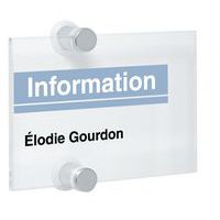 Plaque de porte Crystal Sign - A6 - Durable