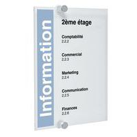 Plaque de porte Crystal Sign - A4 - Durable