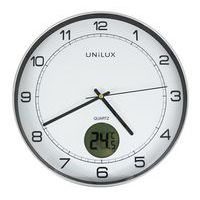 Wandklok quartz TEMPUS grijs/wit - UNILUX