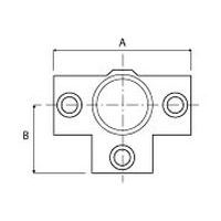 Taille du tube	A 	BØ 27 mm 	88 	44Ø 42 mm 	120 	60Ø 48 mm 	136 	68