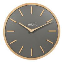 Horloge 30 cm Elegance Bois Gris anthracite - Orium