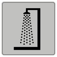 Pictogram van polystyreen ISO 7001 - Douche