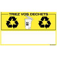 Informatiebord afvalscheiding - Triez vos dechets - Hard