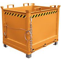 Bodemklepcontainer - FB - 1 compartiment - op sokkel - 1500 L