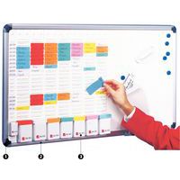 Planbord en whitebord 2-in-1