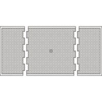 tapis terminal + tapis central large + tapis terminal