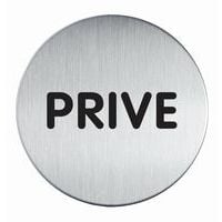 Pictogramme design rond 83 mmØ - Privé - Durable