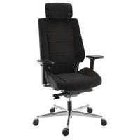 Fauteuil ergonomique avec tétière en cuir ou tissu - 24 heures