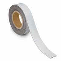 Witte, beschrijfbare magnetische markeringsband, breedte 40 tot 50 mm - Maul