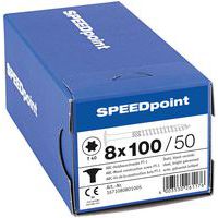 Boite de 50 vis tête disque à bois TX Ø 8 mm - SpeedPoint